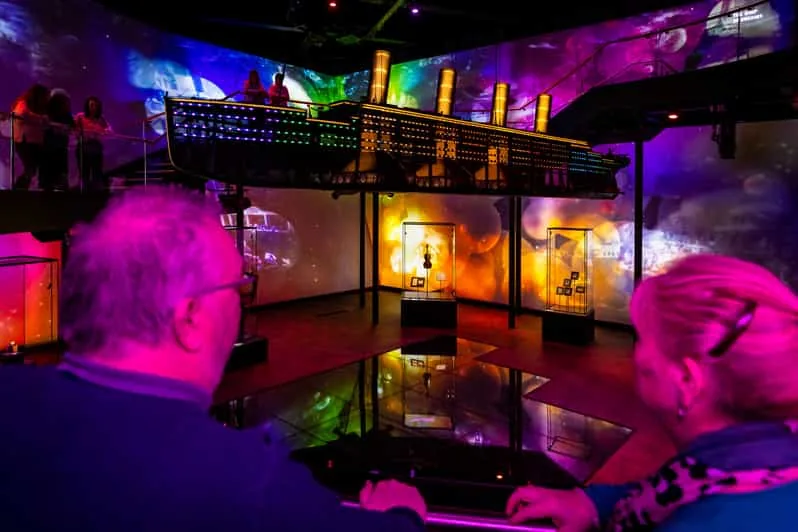 Belfast Titanic slipway plaza marking the 269-metre length of the ship