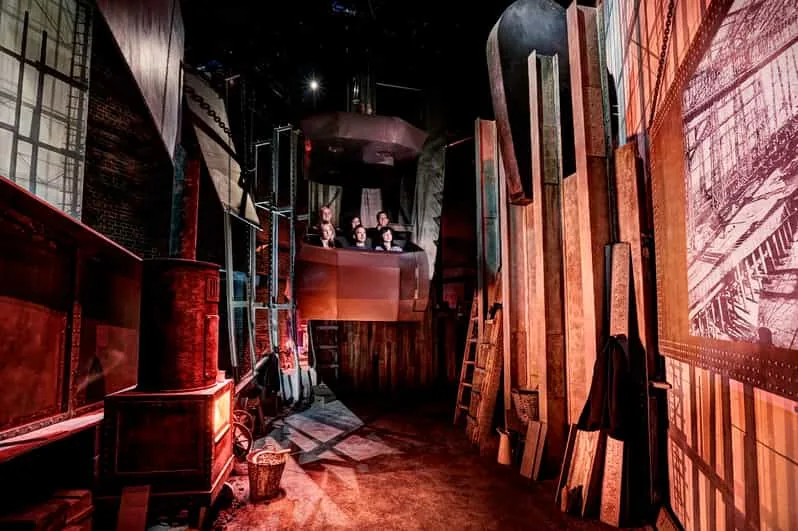 Belfast Titanic Experience Shipyard Ride through the recreated Harland and Wolff yard